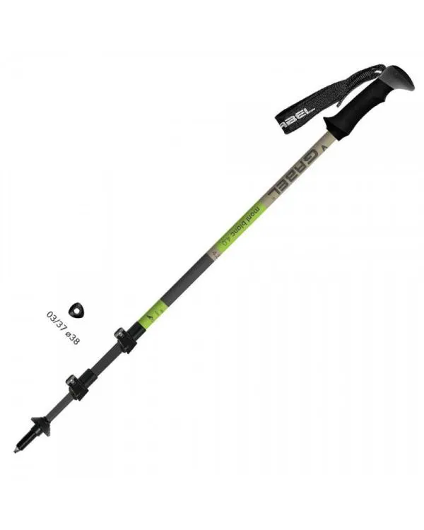GABEL MONT BLANC FL GREEN 4.0 coppia bastoncini trekking telescopici